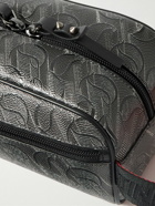 Christian Louboutin - Blaster Monogrammed Textured-Leather Wash Bag