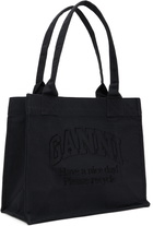 GANNI Gray Large Canvas Tote