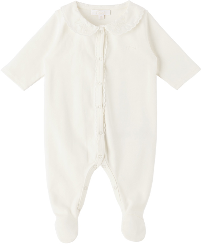 Photo: Chloé Baby Off-White Embroidered Romper