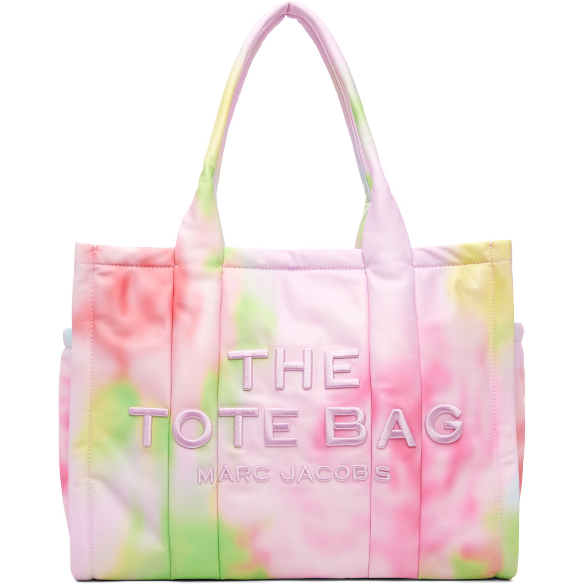 Marc Jacobs Pink 'The Blurred Floral Large Puffy Nylon' Tote
