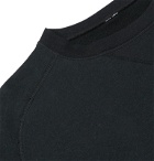 Secondskin - Mélange Loopback Cotton-Jersey Sweatshirt - Black