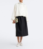 Jimmy Choo Sunny suede-trimmed embellished sneakers