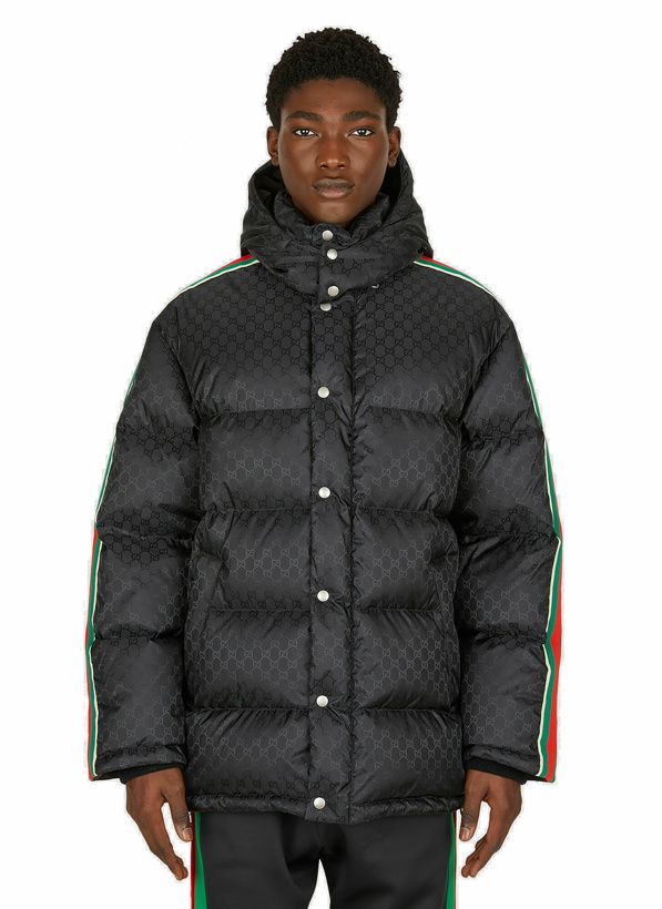 Photo: GG Hooded Puffer Jacket in Black