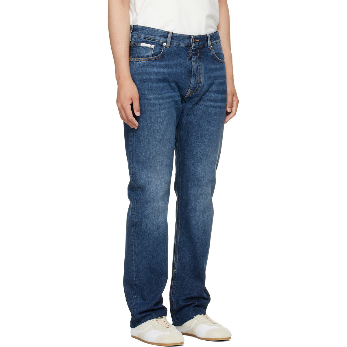 Givenchy Blue Fringed Vintage Jeans