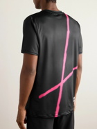 ON - Court-T Logo-Print Stretch Recycled-Jersey Tennis T-Shirt - Black