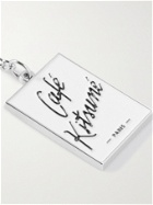 Café Kitsuné - Logo-Engraved Silver-Tone Key Fob