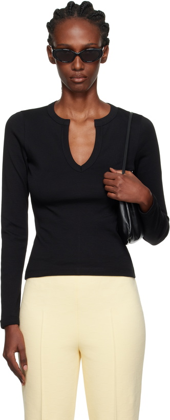 Photo: FLORE FLORE Black Iman Longsleeve T-shirt