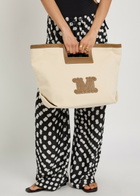 Max Mara Logo-appliquéd Canvas Tote bag - Camel - One Size