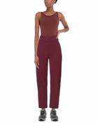 Manila Grace Womens Pants Burgundy