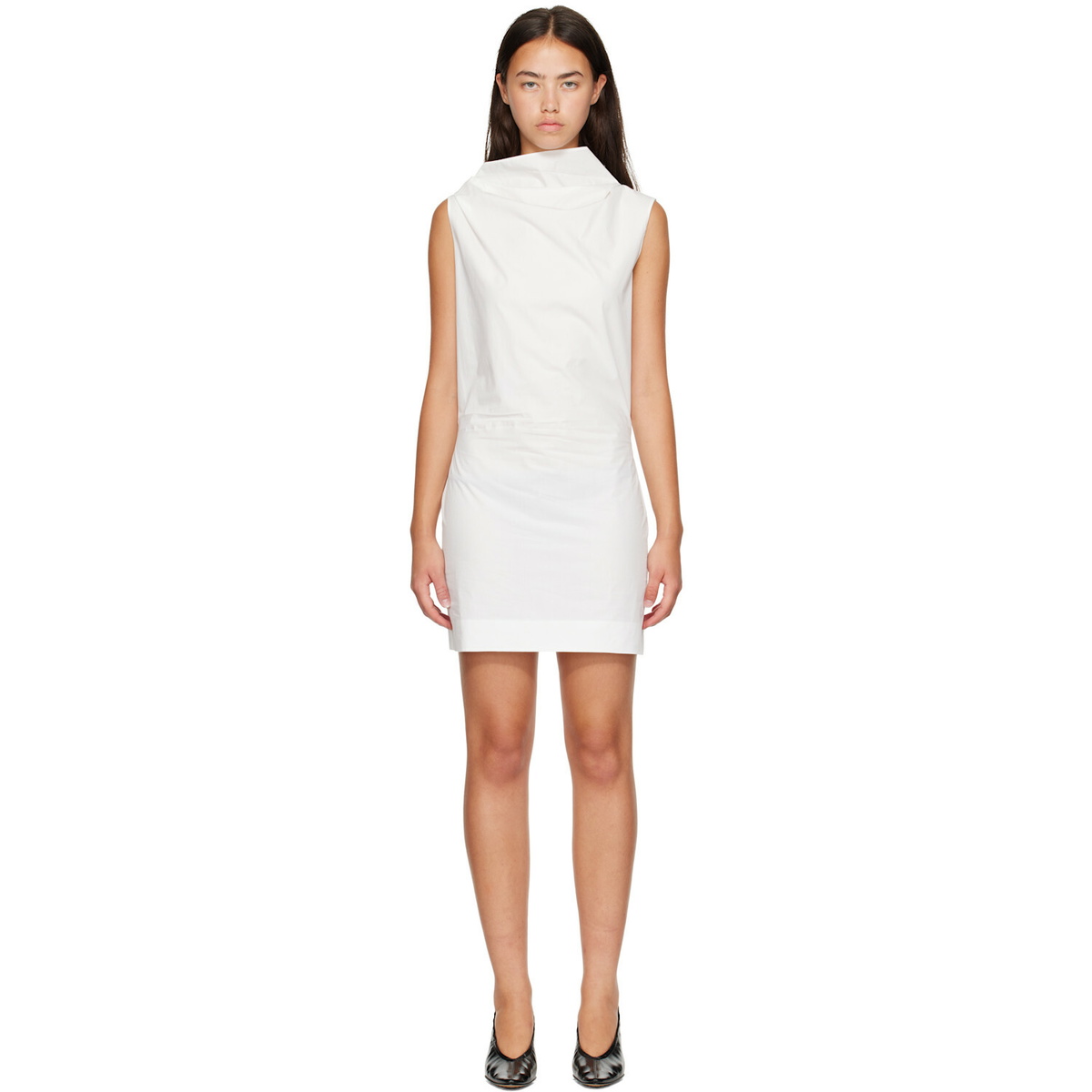 KHAITE Off-White Astor Minidress