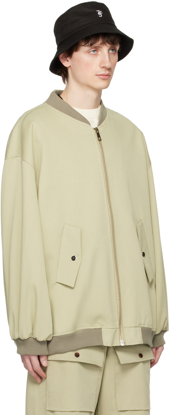 The Frankie Shop Green Evans Bomber