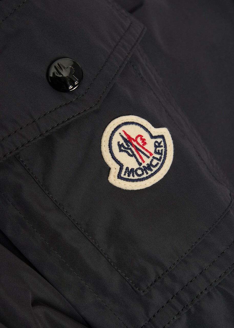 Moncler Sayan Hooded Shell Jacket Black