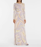 Pucci Printed silk-blend dress