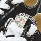 Maison MIHARA YASUHIRO Men's Peterson Low Vintage Sole Canvas Sneakers in Black