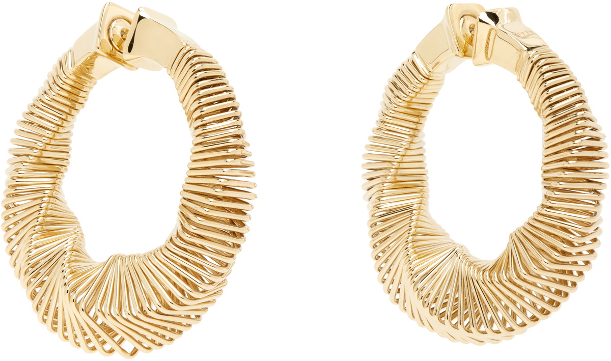 ALAÏA Square Spiral Small Hoop Earrings