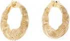 ALAÏA Square Spiral Small Hoop Earrings