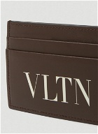 Garavani VLTN Print Card Holder in Brown