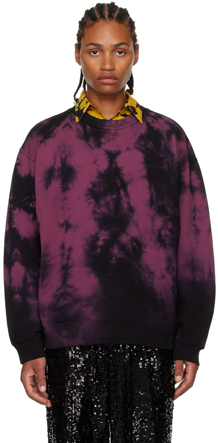 Maroon tie dye discount sweatshirt