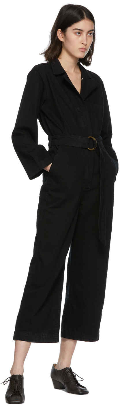 B Sides Black Denim Clement Jumpsuit B Sides