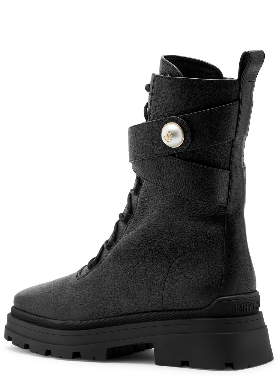 靴 juemi code demi boots Jimmy Choo Noemi Chunky Leather Ankle Boots Black Jimmy Choo