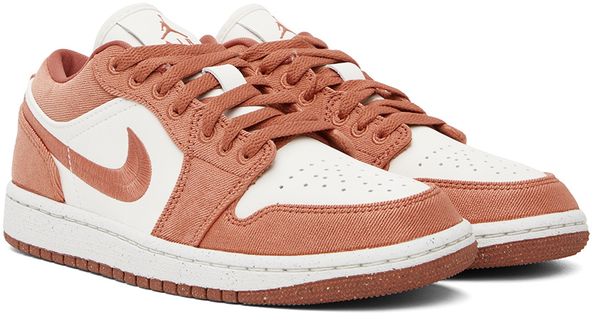 orange and white jordan 1low
