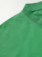 Off-White - Logo-Print Cotton-Jersey T-Shirt - Green