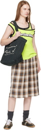 Martine Rose Green Bondage Tote