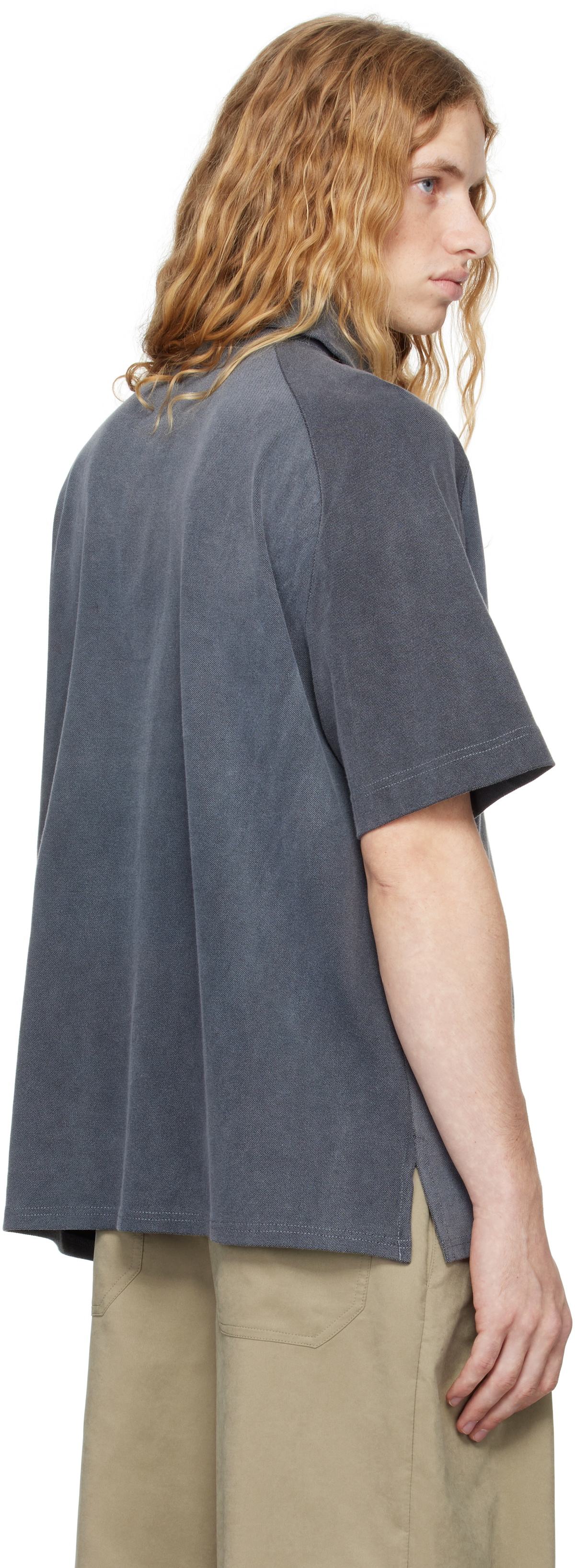 Serapis Gray Dyed Sailor Polo Serapis