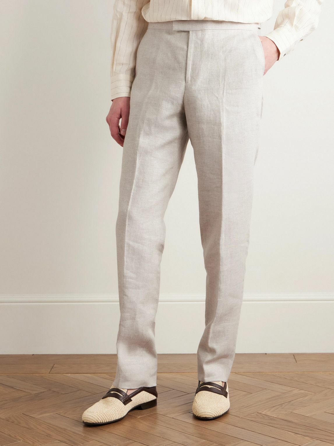 Favourbrook - Slim-Fit Linen Suit Trousers - Neutrals