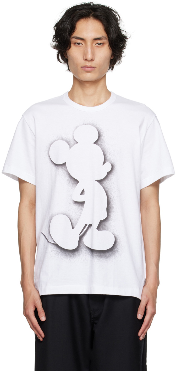 Comme des Garçons Homme Deux White Printed T-Shirt