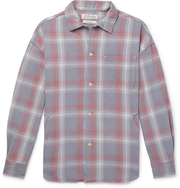 Photo: Remi Relief - Checked Cotton-Flannel Shirt - Blue
