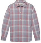 Remi Relief - Checked Cotton-Flannel Shirt - Blue