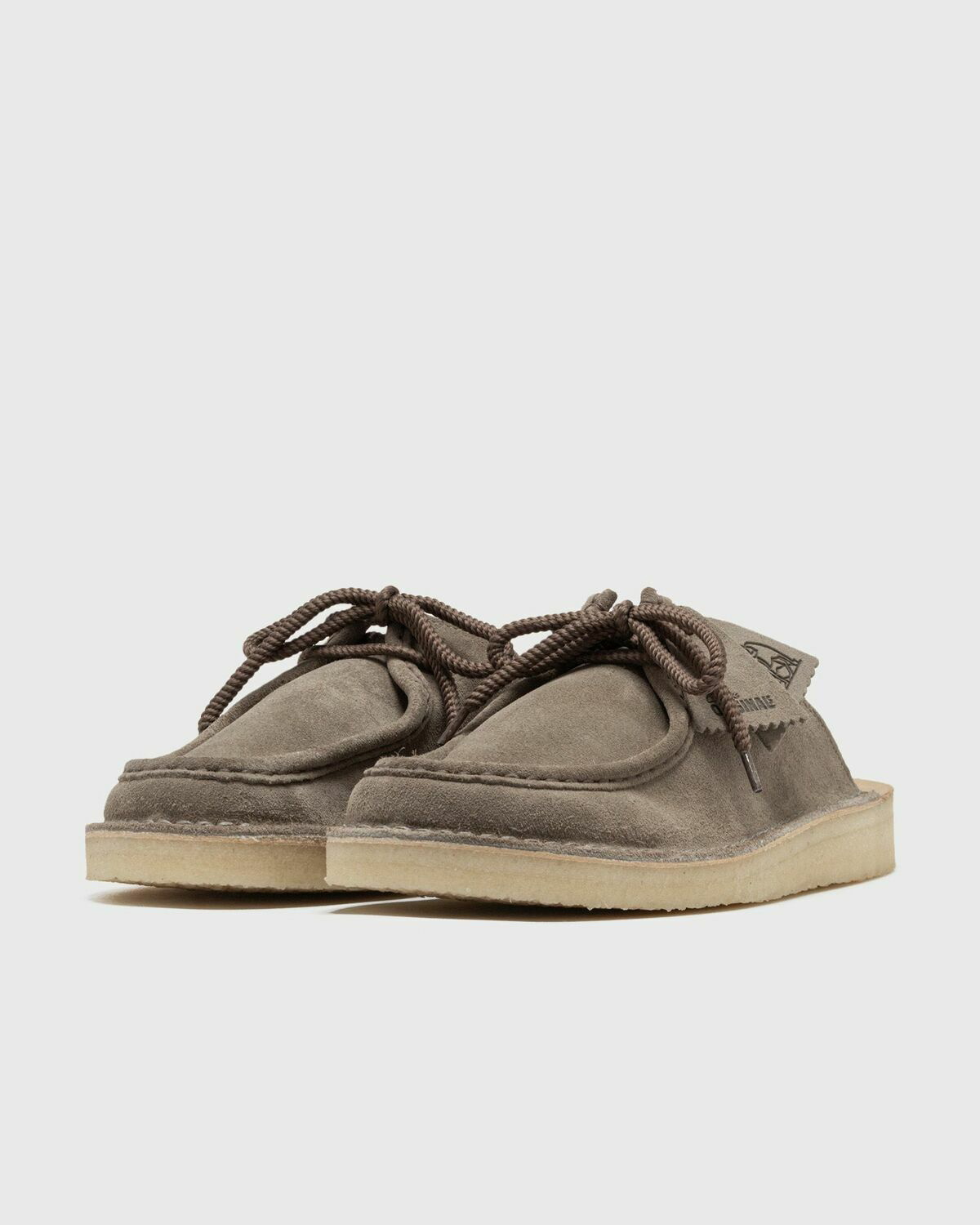 靴 CLARKS ORIGINAL DSRTNomad Mule Clarks Originals DSRTNomad Mule Grey Mens Sandals & Slide