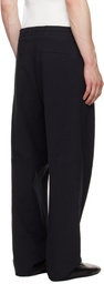 Hugo Black Modern-Fit Seersucker Trousers