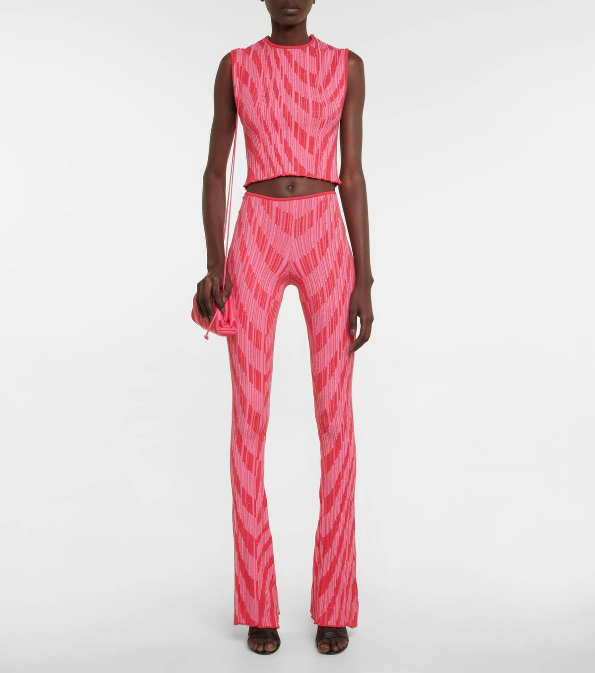 Philosophy di Lorenzo Serafini Striped intarsia knit sweatpants
