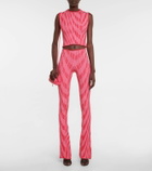 Philosophy di Lorenzo Serafini Striped intarsia knit sweatpants