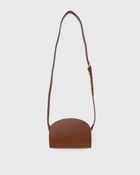 A.P.C. Sac Demi Lune Mini Brown - Womens - Handbags