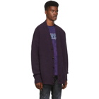 Dsquared2 Purple Melange Cardigan