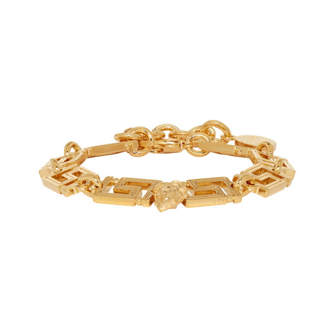 Photo: Versace Gold Greek Key Chain Bracelet