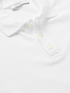 Maison Kitsuné - Logo-Appliquéd Cotton-Piqué Polo Shirt - White