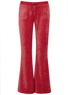 Juicy Couture Caisa Logo Velour Sweatpants Red