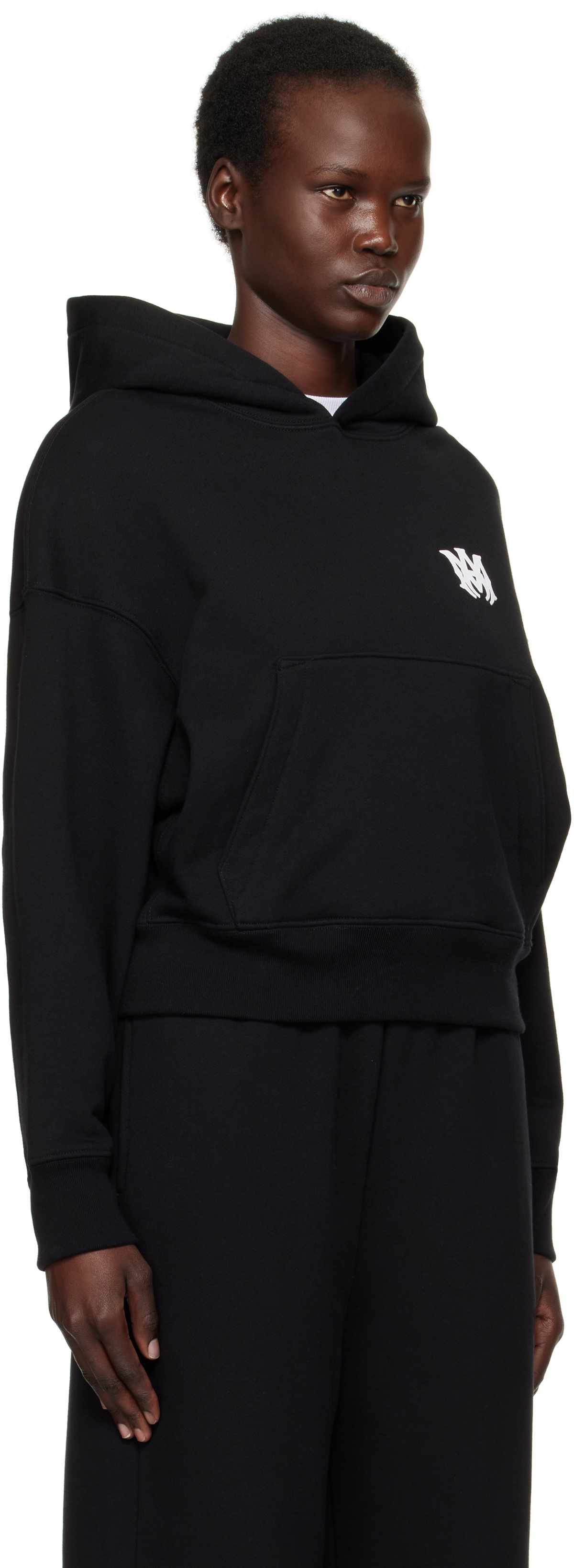 AMIRI Black MA Core Logo Hoodie Amiri