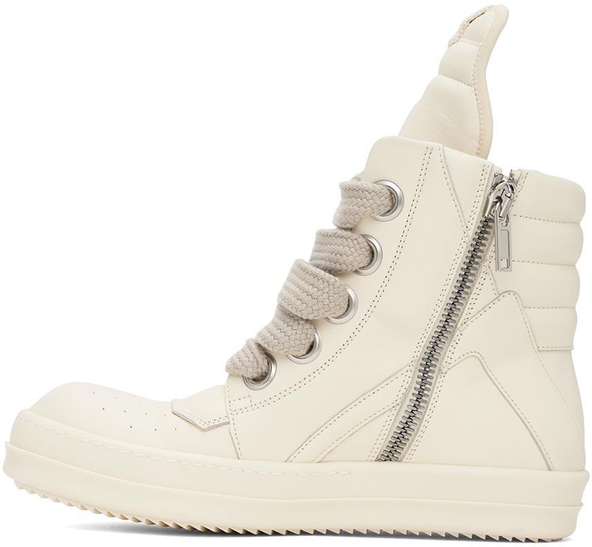 Rick Owens Off-White Jumbo Laced Geobasket Sneakers Rick Owens