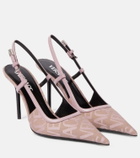 Versace Versace Allover slingback pumps