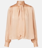 Ulla Johnson Ornament tie-neck silk chiffon blouse