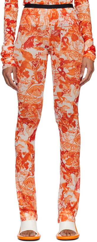 Photo: Marco Rambaldi SSENSE Exclusive Orange Trousers