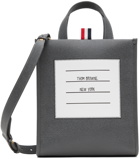 Thom Browne Gray Small Squared Tote