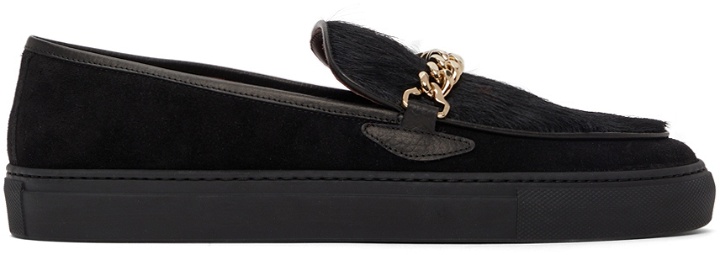 Photo: Human Recreational Services SSENSE Exclusive Black Hair Loafers