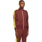 Palm Angels Burgundy College Track Jacket