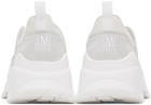 AMI Paris White Lucky 9 Sneakers